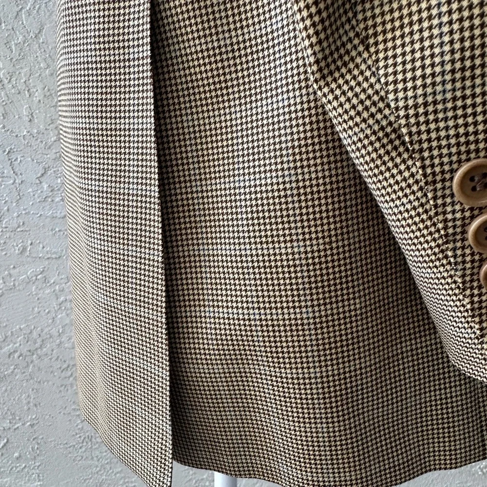 Canali Sport Blazer Brown Checked Professional Travel 42  EUR 52 Made In Italy